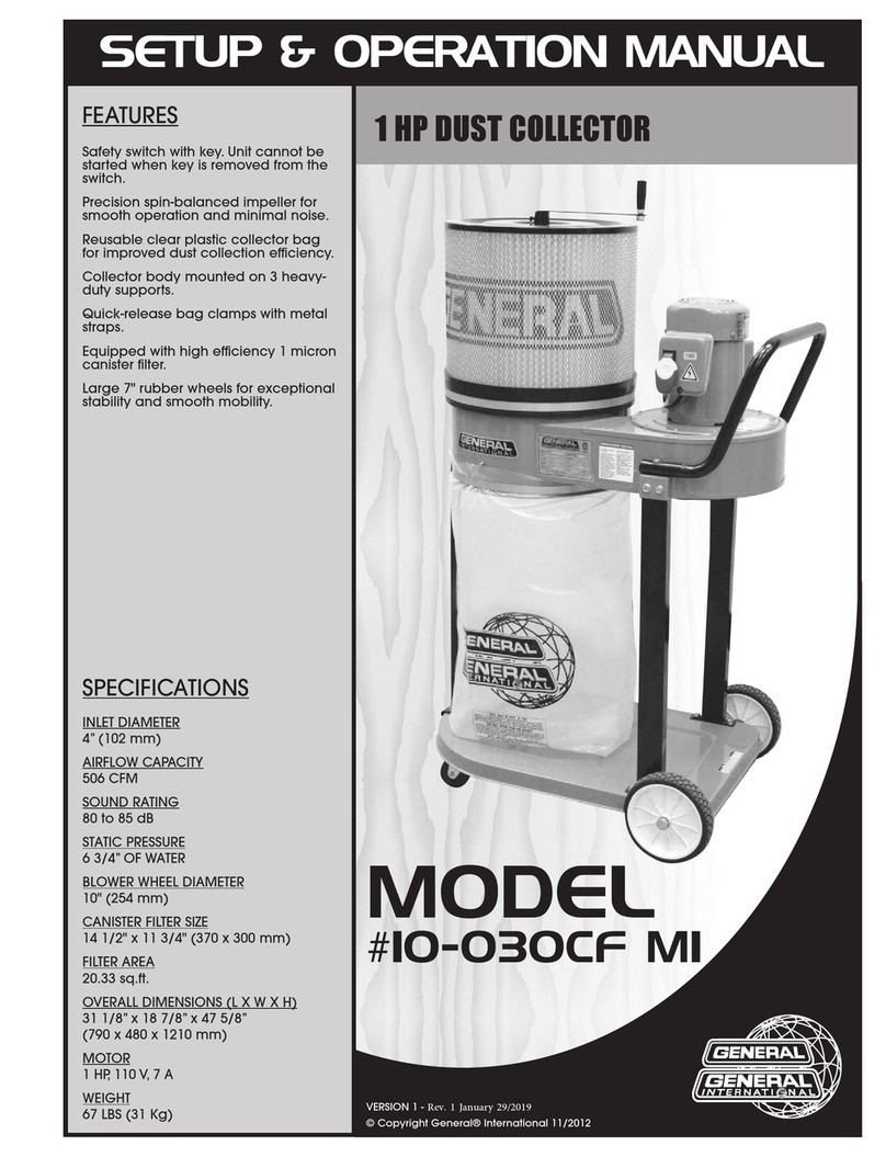 General 10-030CF M1 Setup & operation manual