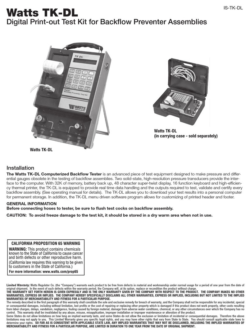 Watts TK-DL manual