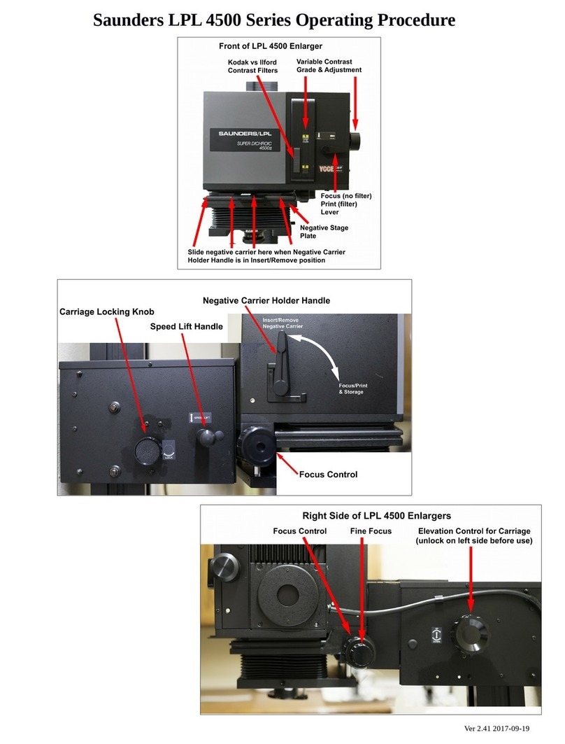 LPL Saunders LPL 4500 Series operating manual