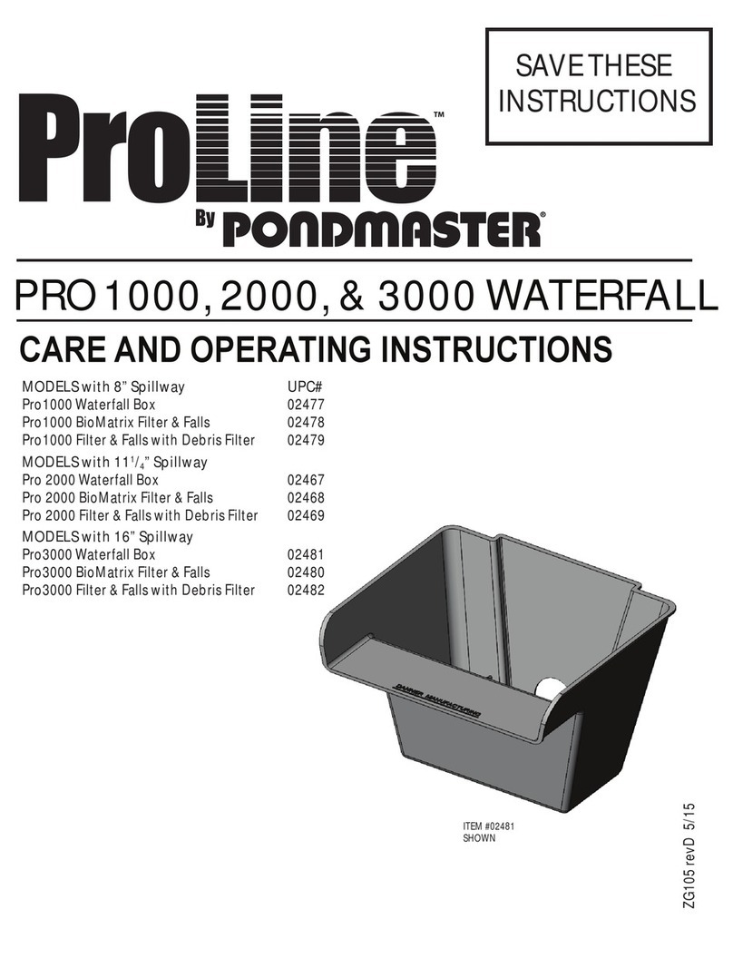 Pondmaster ProLine Pro1000 User manual
