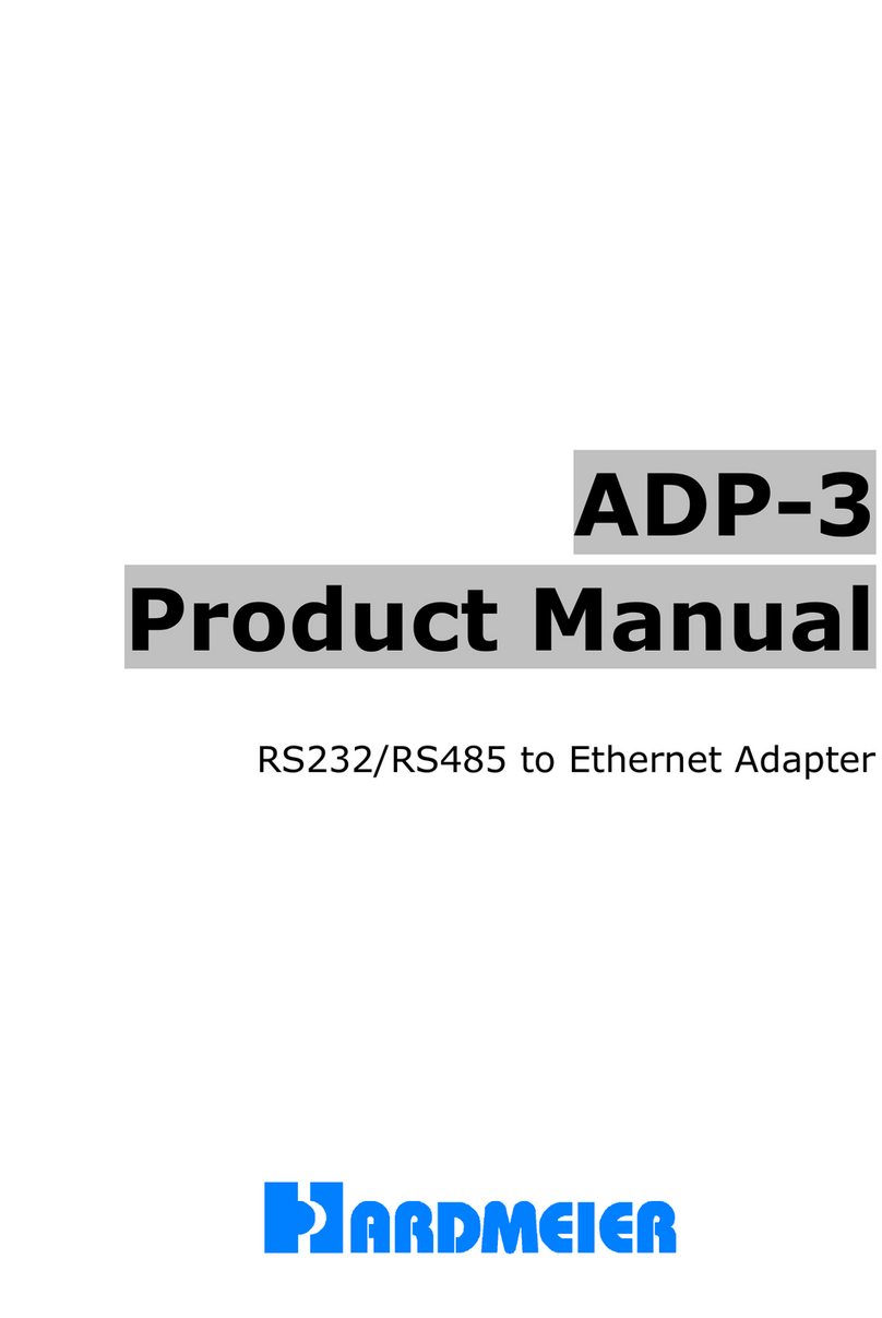 Hardmeier ADP-3 product manual