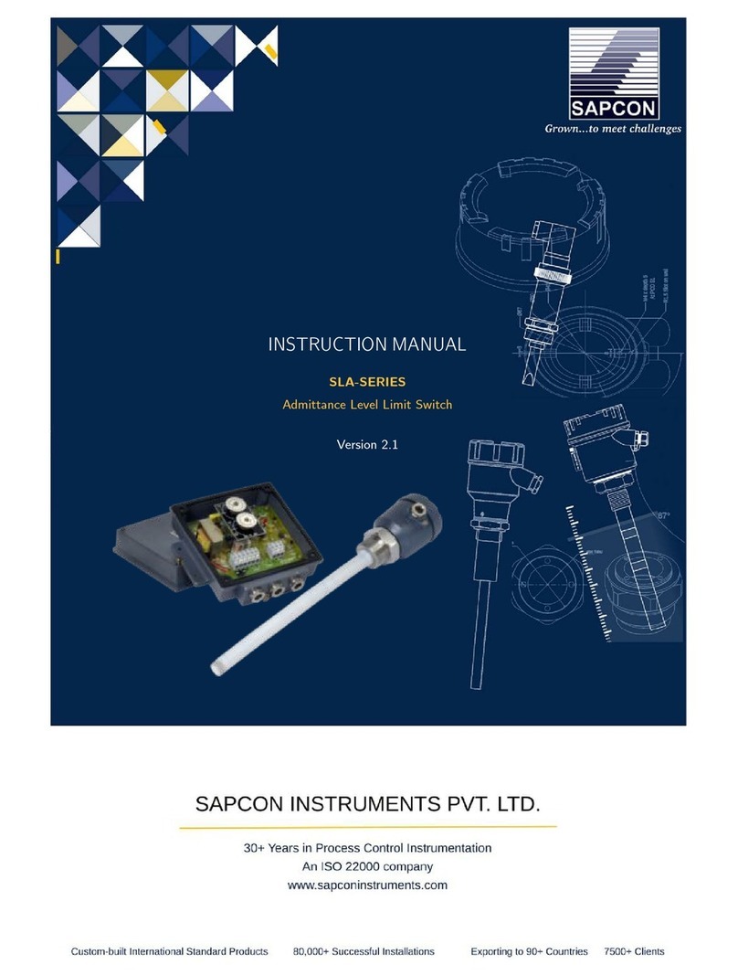 Sapcon SLA Series instruction manual