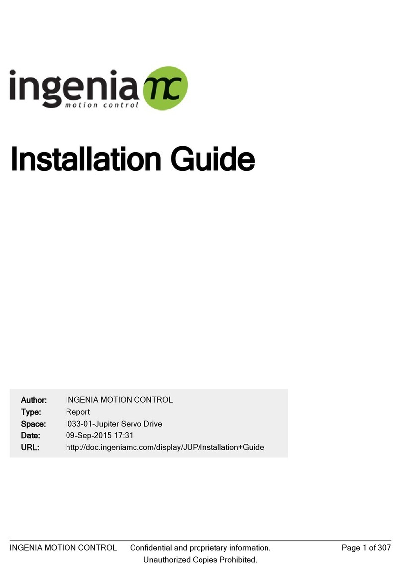 INGENIA Jupiter JUP-20/80 User manual