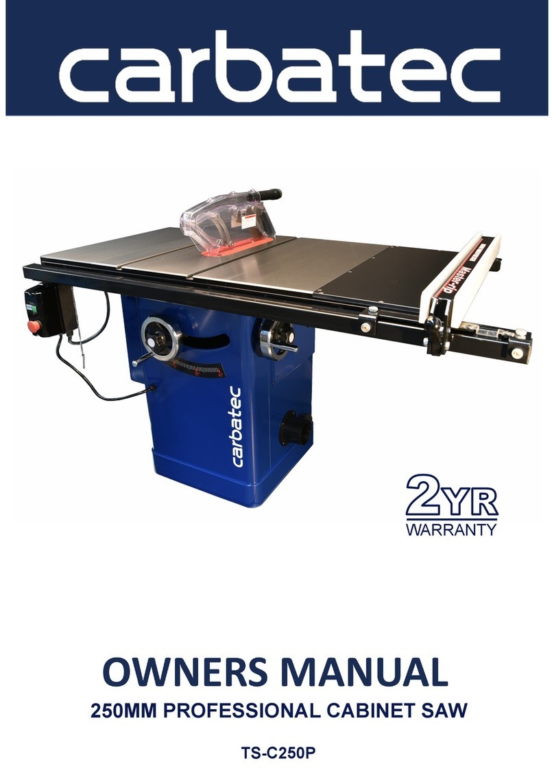 Carbatec TS-C250P owner's manual