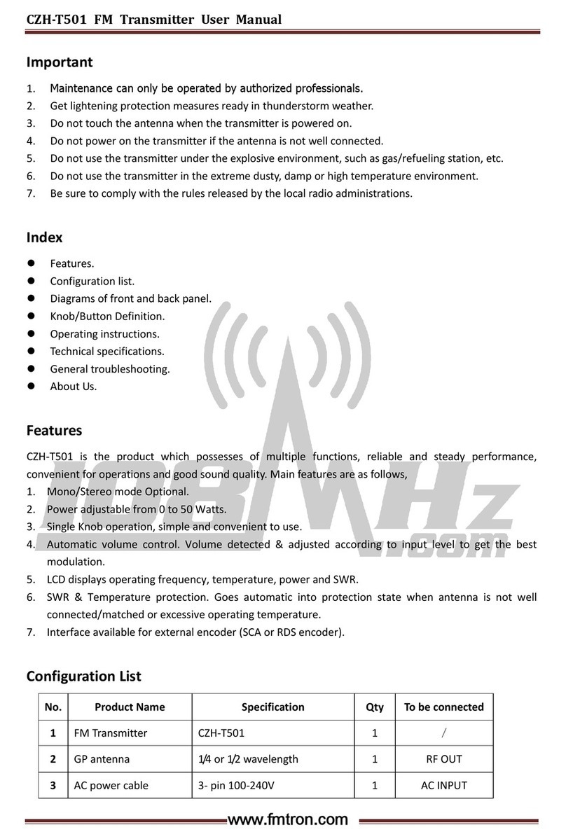 Camel-RF CZH-T501 user manual