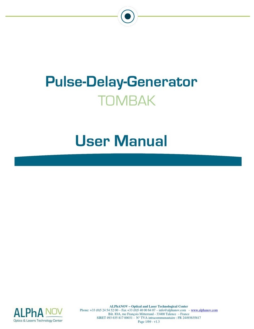 ALPhANOV TOMBAK user manual