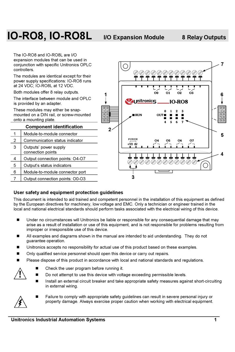 Unitronics IO-RO8 User manual