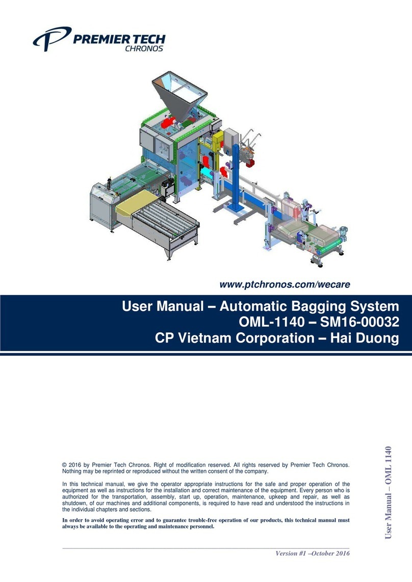 Premier Tech Chronos OML-1140 User manual