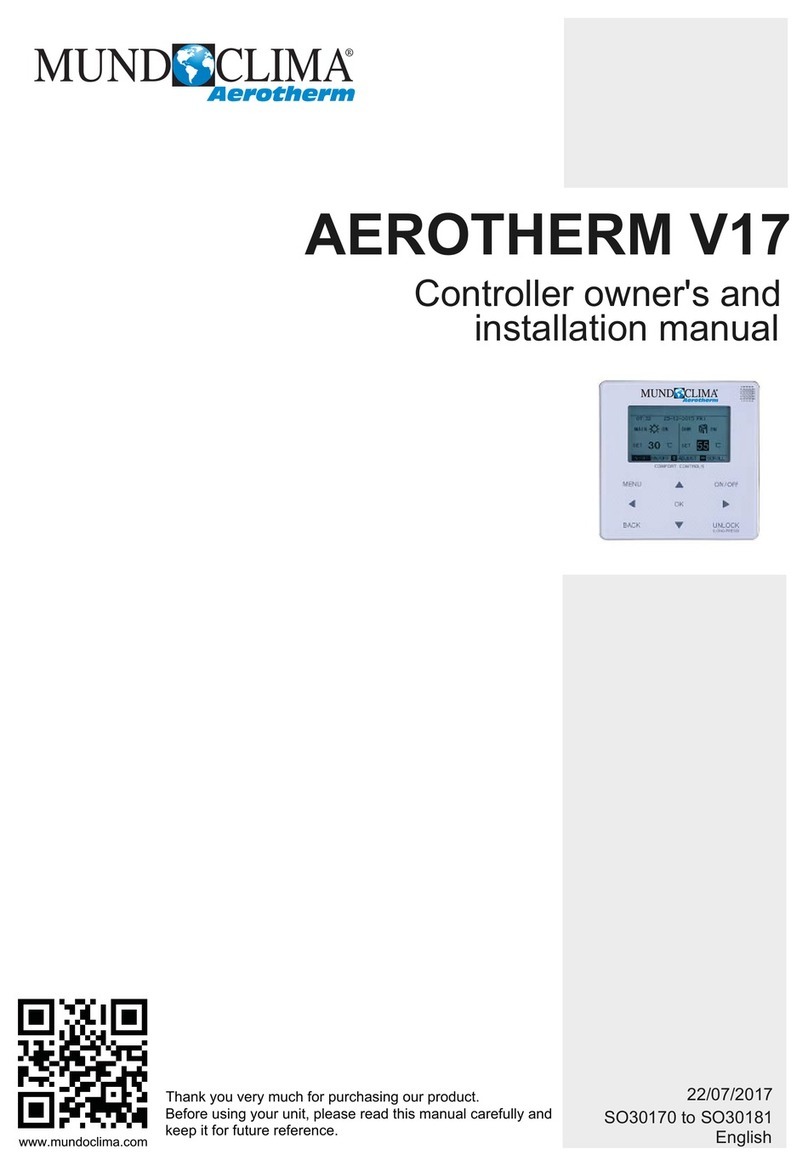 mundoclima AEROTHERM V17 Owners and installation manual