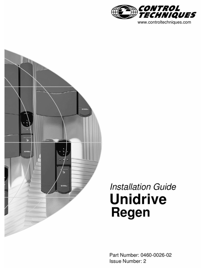 Control Techniques Unidrive Regen User manual Control Techniques Unidrive Regen User manual