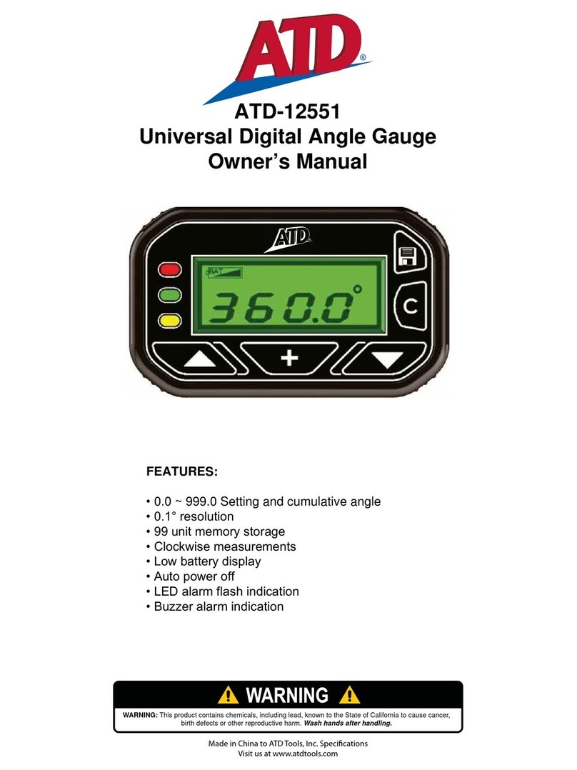 ATD Tools 12551 owner's manual