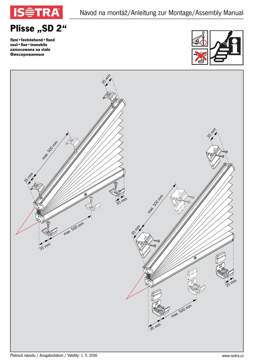 Isotra Plisse SD 2 Assembly manual