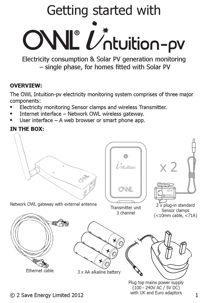 2 Save Energy Owl Intuition-PV Getting started