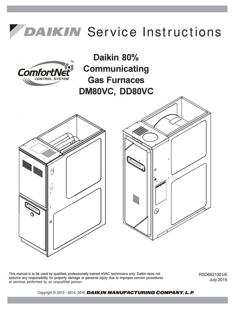 Daikin DM80VC Service instructions