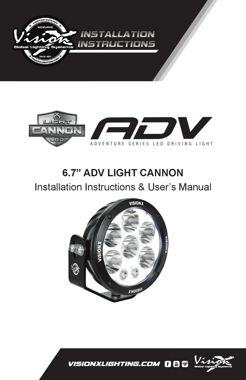 Vision X 6.7" ADV Light Cannon Manual Vision X 6.7" ADV Light Cannon Manual