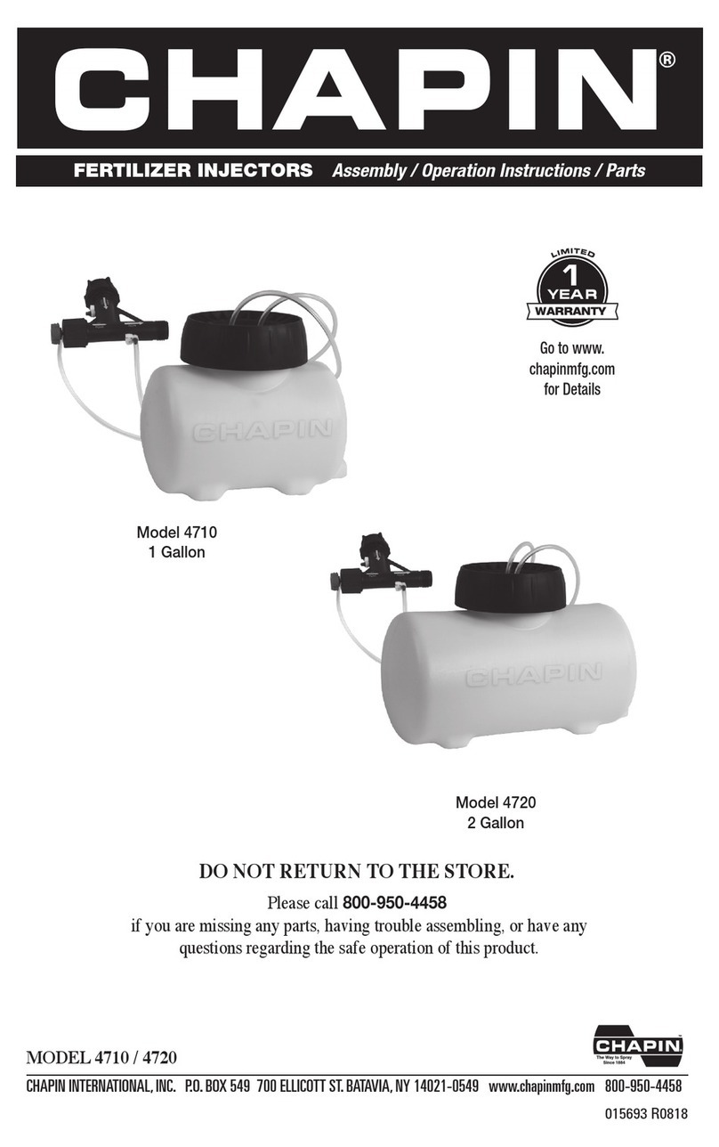 Chapin 4710 Parts list manual