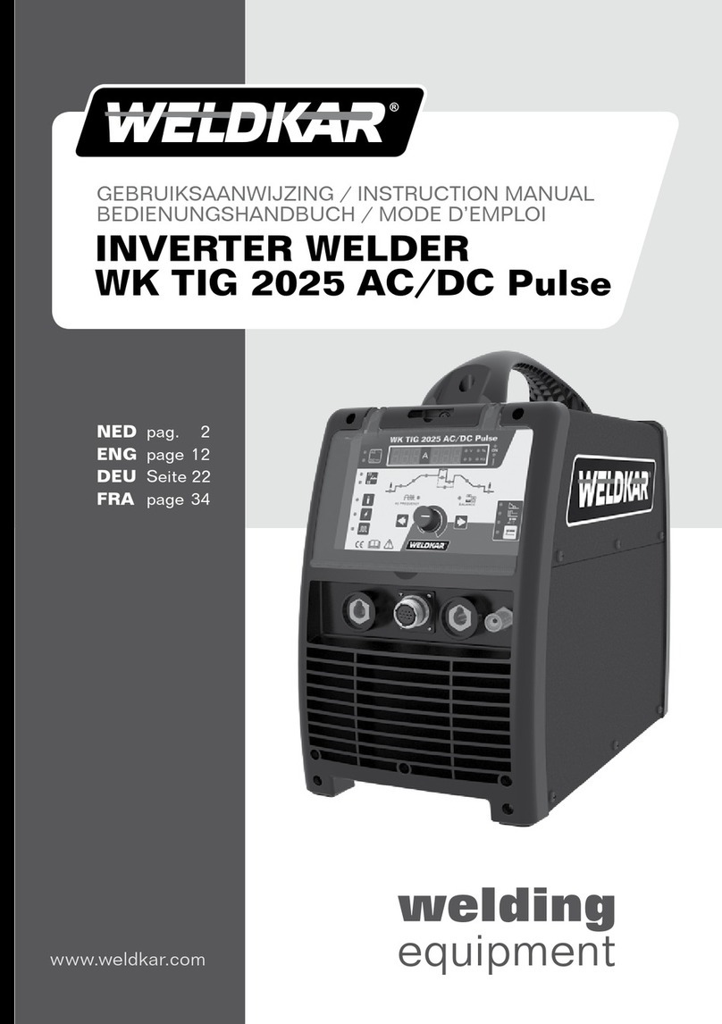 WELDKAR WK TIG 2025 AC/DC Pulse instruction manual