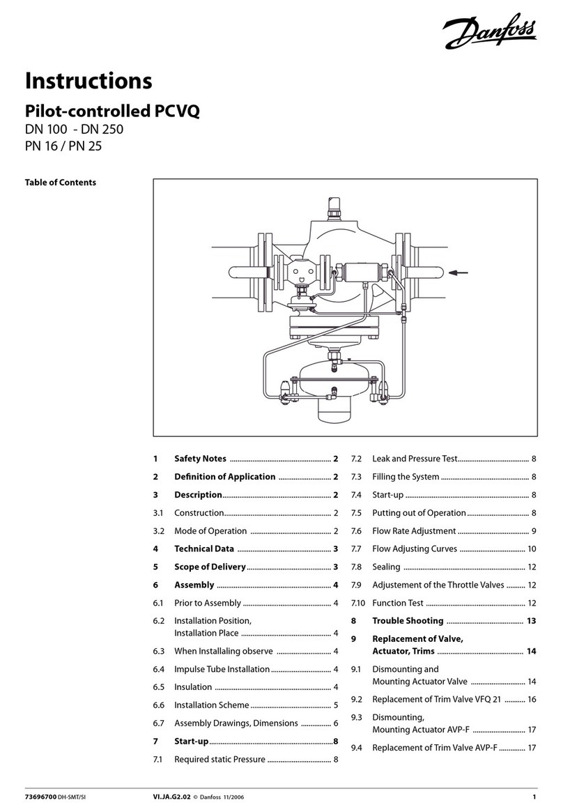 Danfoss Pilot-controlled PCVQ instructions Danfoss Pilot-controlled PCVQ instructions