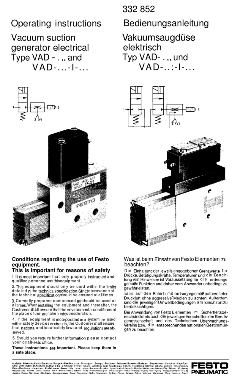 Festo VAD Series operating instructions