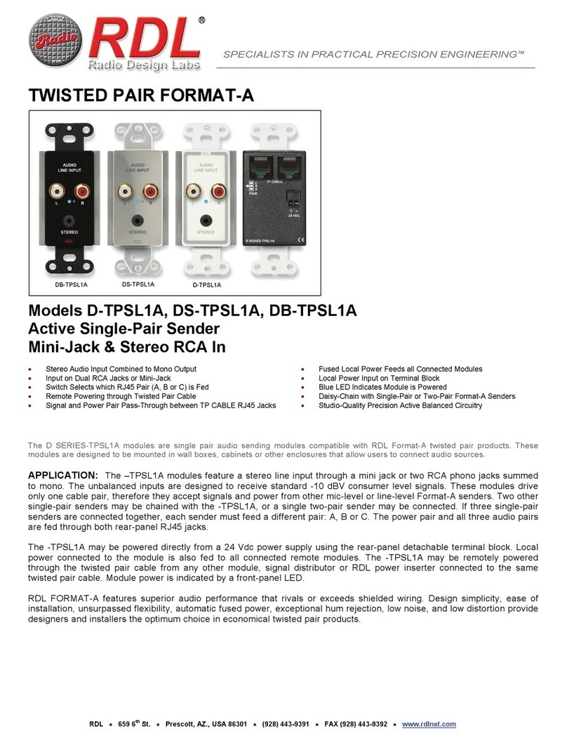 RDL D-TPSL1A quick start guide