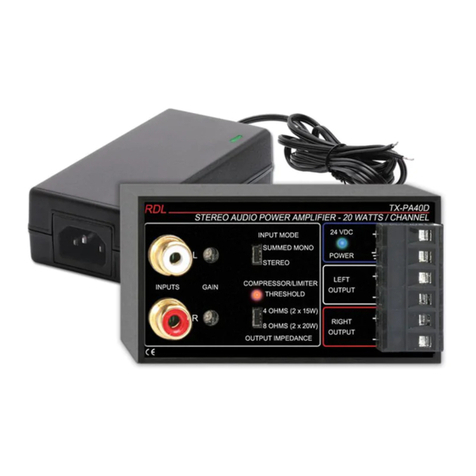 RDL TX Series quick start guide
