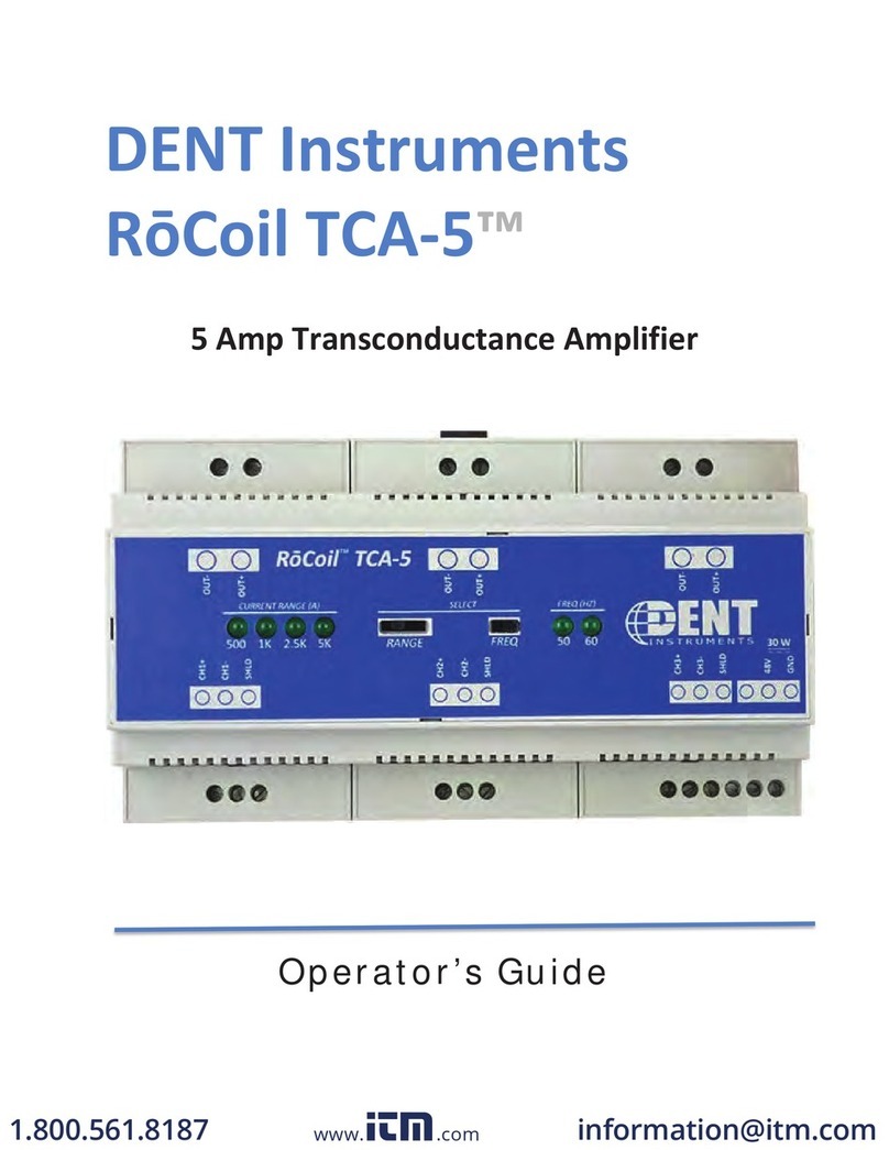DENT Instruments RoCoil TCA-5 Operator's guide