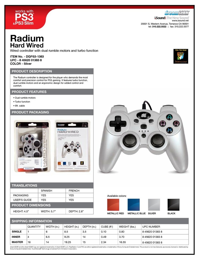 I.SOUND DreamGEAR Radium DGPS3-1383 user guide
