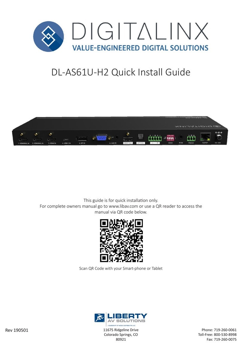 Liberty AV Digitalinx DL-AS61U-H2 User manual