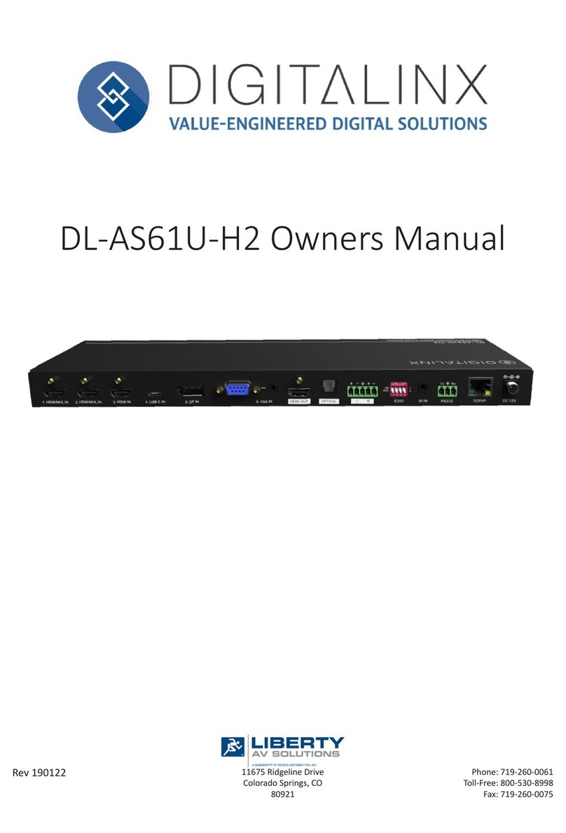 Liberty AV Digitalinx DL-AS61U-H2 owner's manual
