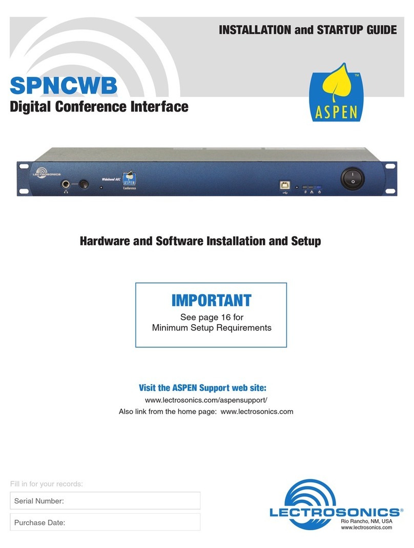 Lectrosonics SPNCWB Installation manual