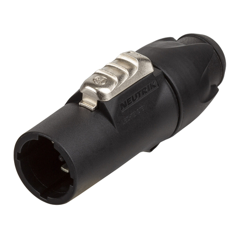 NEUTRIK powerCON TRUE1 TOP NAC3MX-W-TOP Manual NEUTRIK powerCON TRUE1 TOP NAC3MX-W-TOP Manual