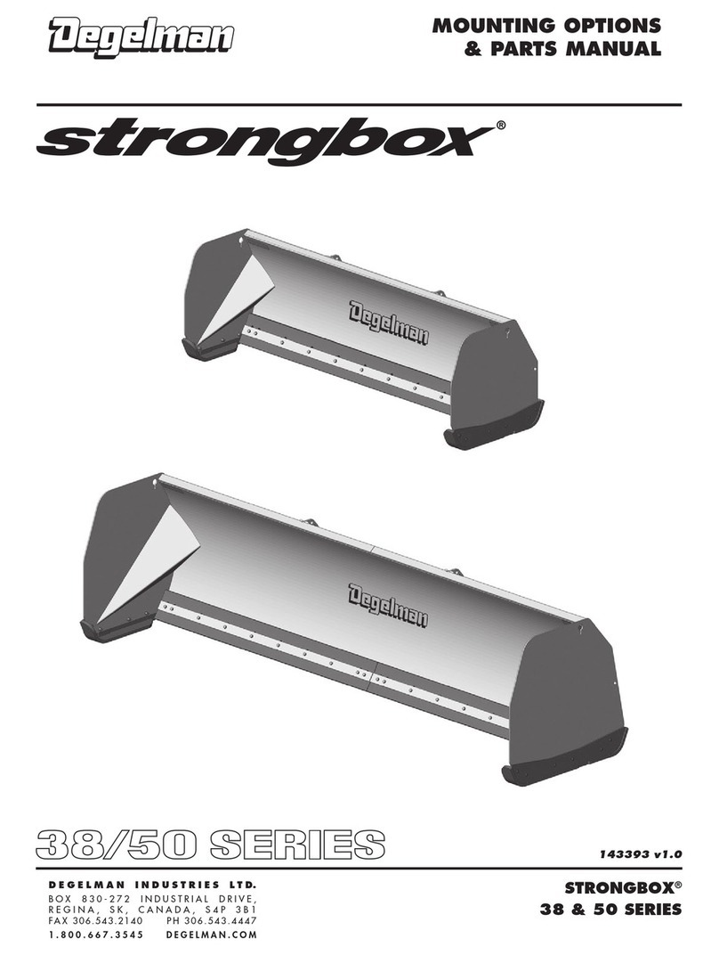 Degelman Strongbox 38 Series Mounting Options & Parts Manual Degelman Strongbox 38 Series Mounting Options & Parts Manual
