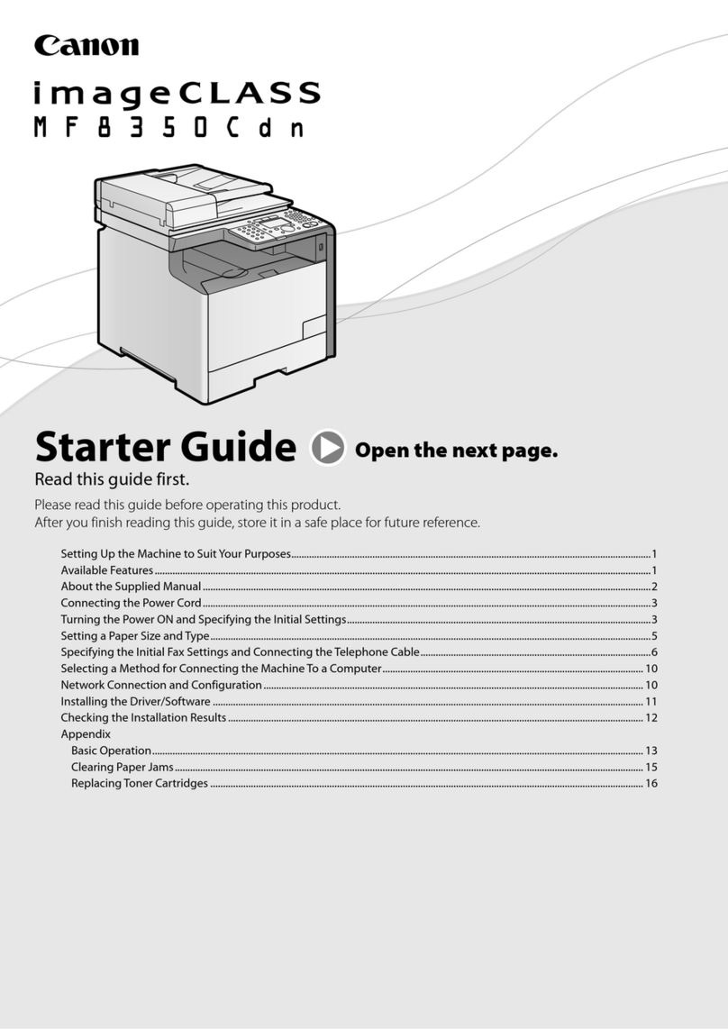 Canon Color imageCLASS MF8350Cdn Safety guide