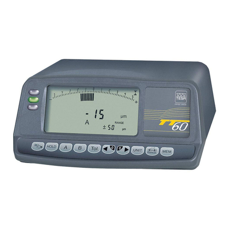 TESA TESATRONIC TT20 instruction manual