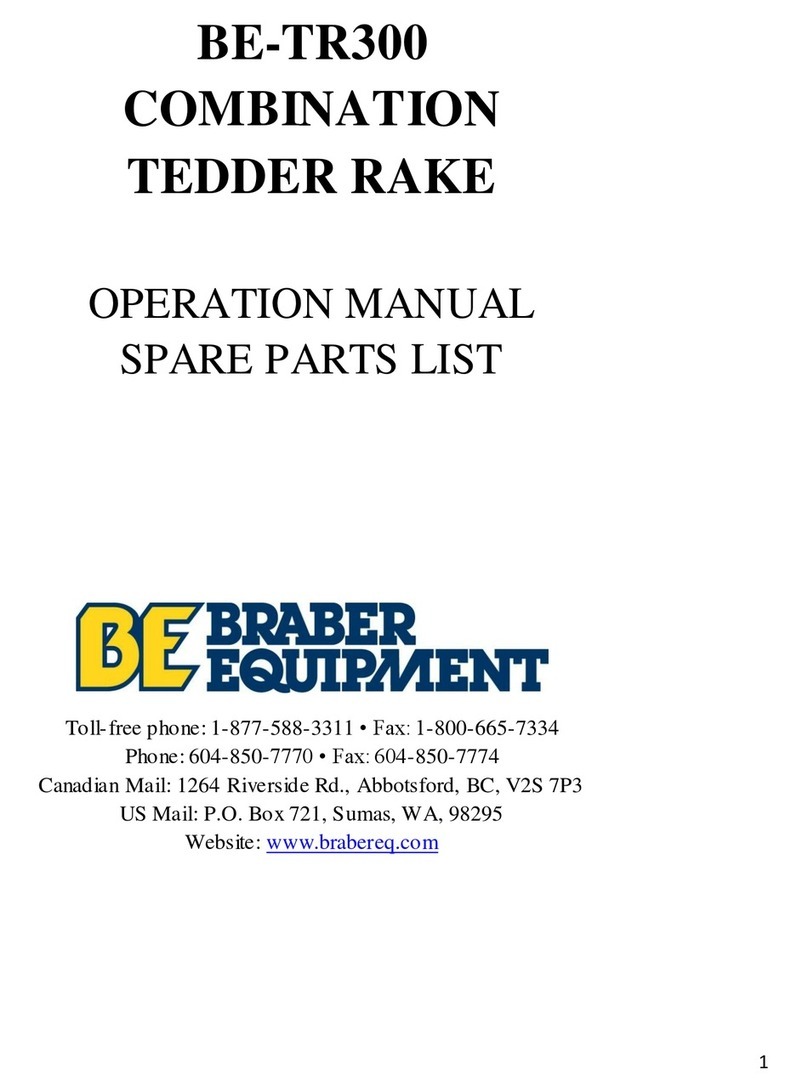 BE TR300 Operation manual and spare parts list BE TR300 Operation manual and spare parts list