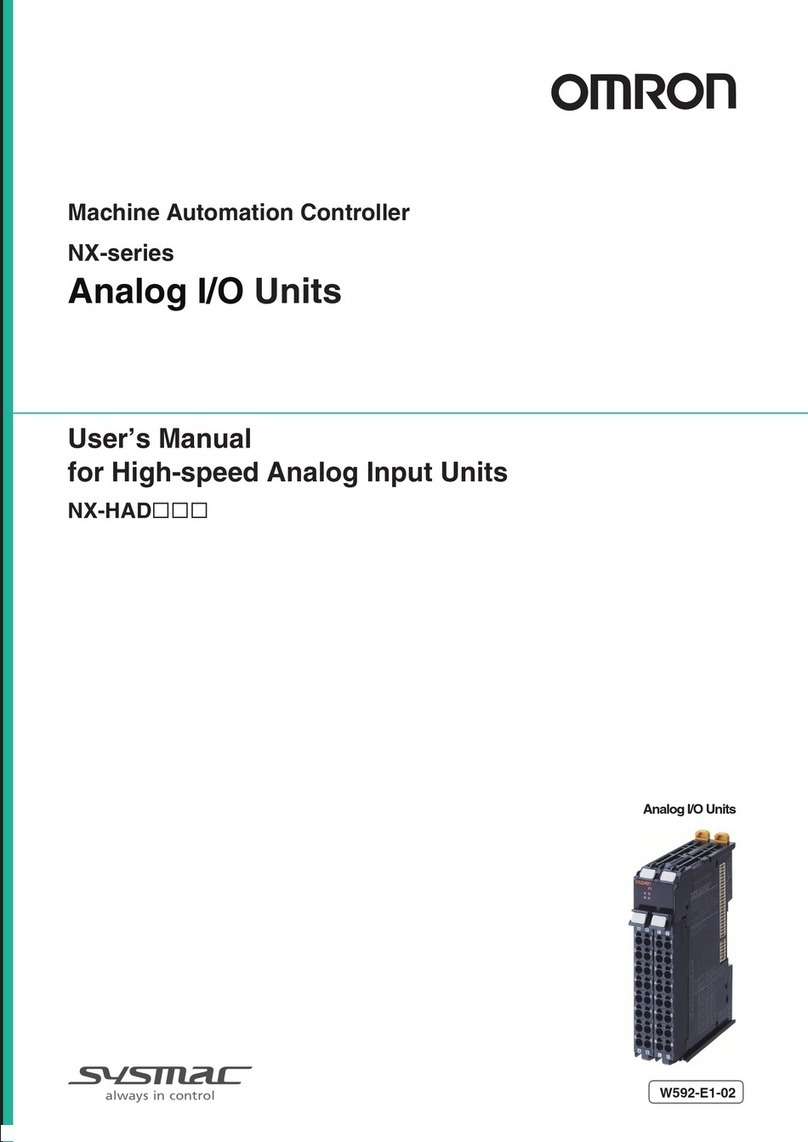 Omron Sysmac NX-series User manual