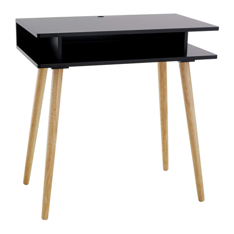 Habitat CATO. DESK Assembly instructions