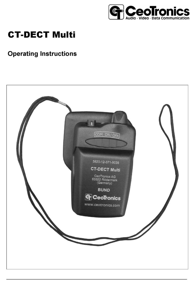 CeoTronics CT-DECT Base operating instructions