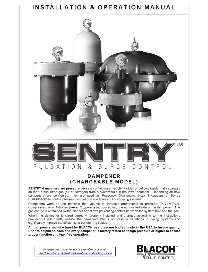 Blacoh Sentry Installation & operation manual