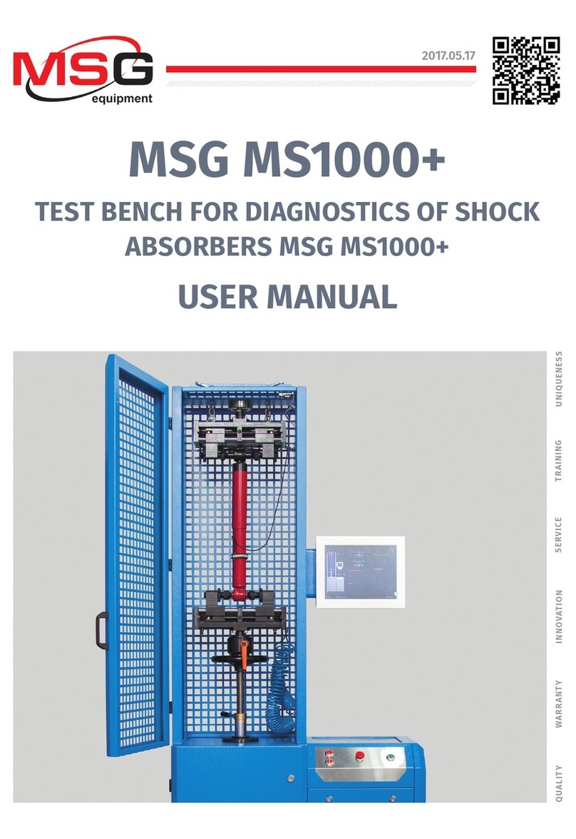 MSG Equipment MS1000+ User manual
