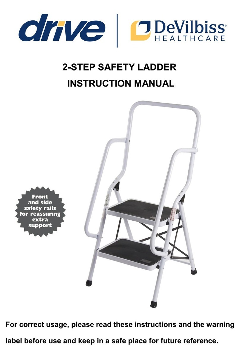 Drive DeVilbiss Two Step Safety Ladder instruction manual
