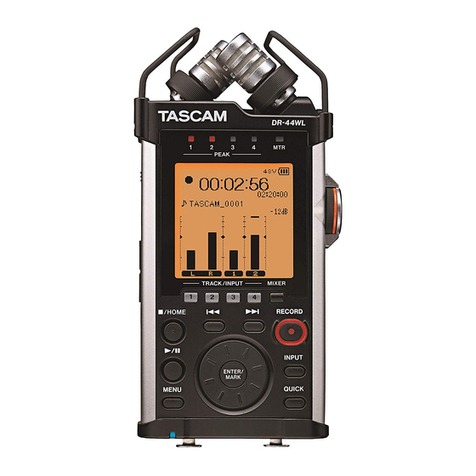 Tascam dr-44wl owner's manual