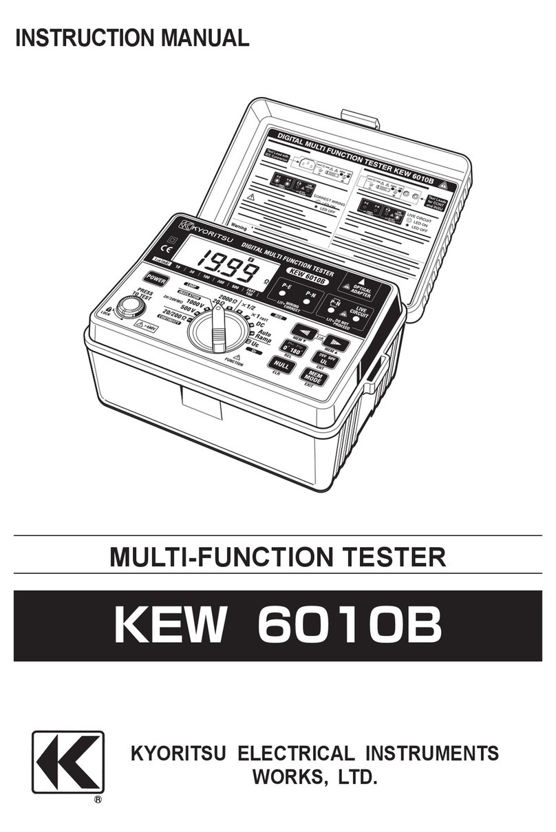 Kyoritsu Electrical Instruments Works, Ltd. KEW 6010B instruction manual Kyoritsu Electrical Instruments Works, Ltd. KEW 6010B instruction manual