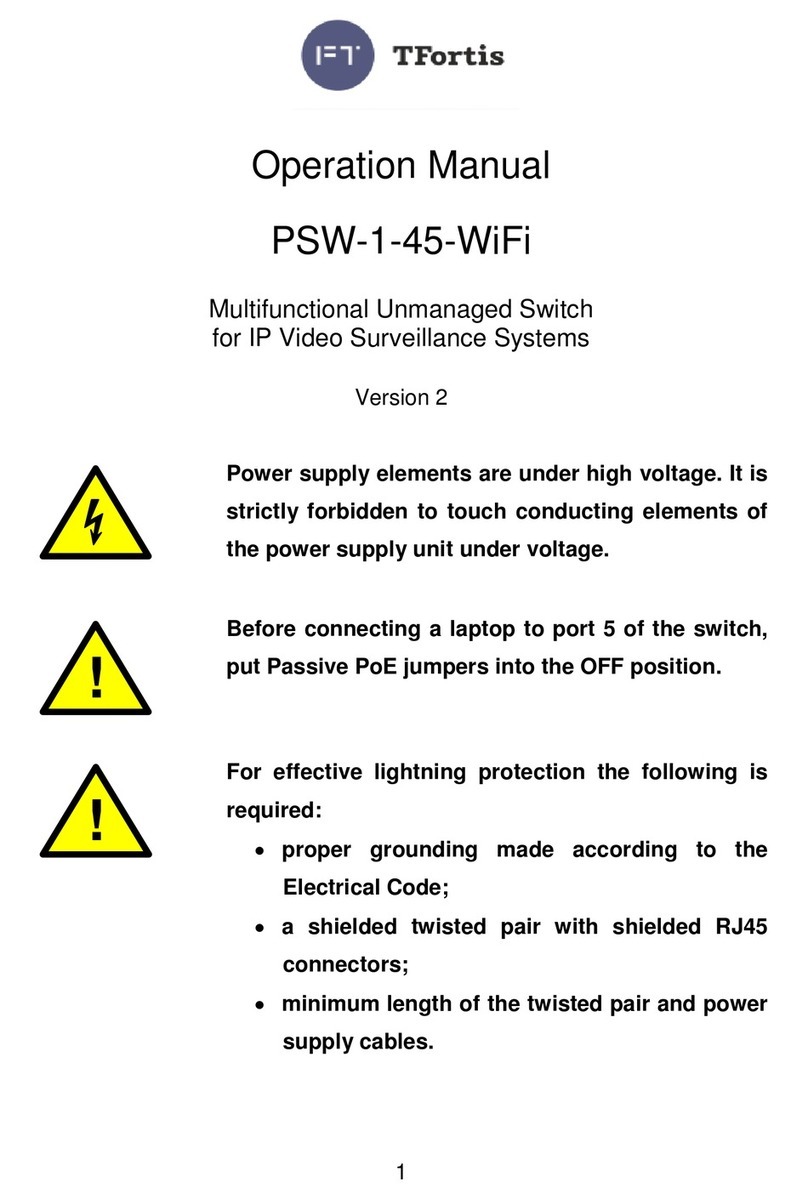 TFortis PSW-1-45-WiFi Operation manual