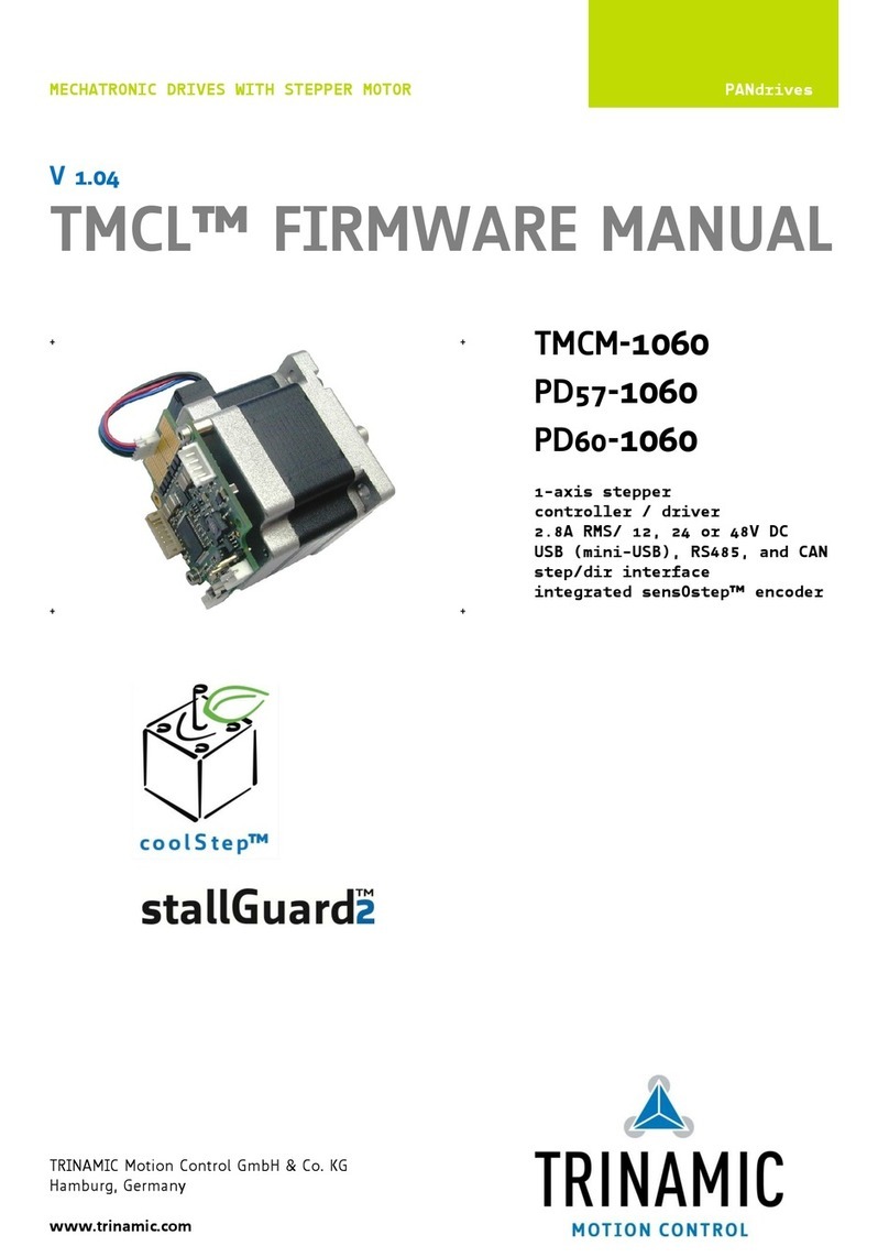 Trinamic PD57-1060 Use and care manual