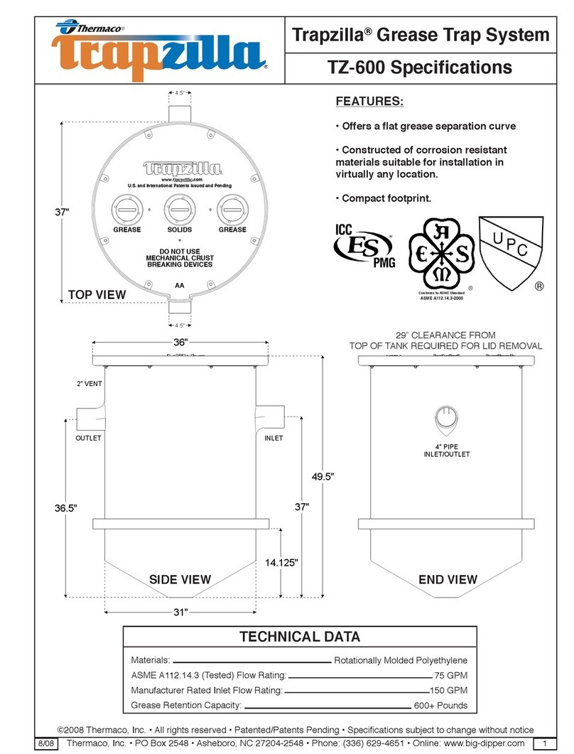THERMA Trapzilla TZ-600 User manual