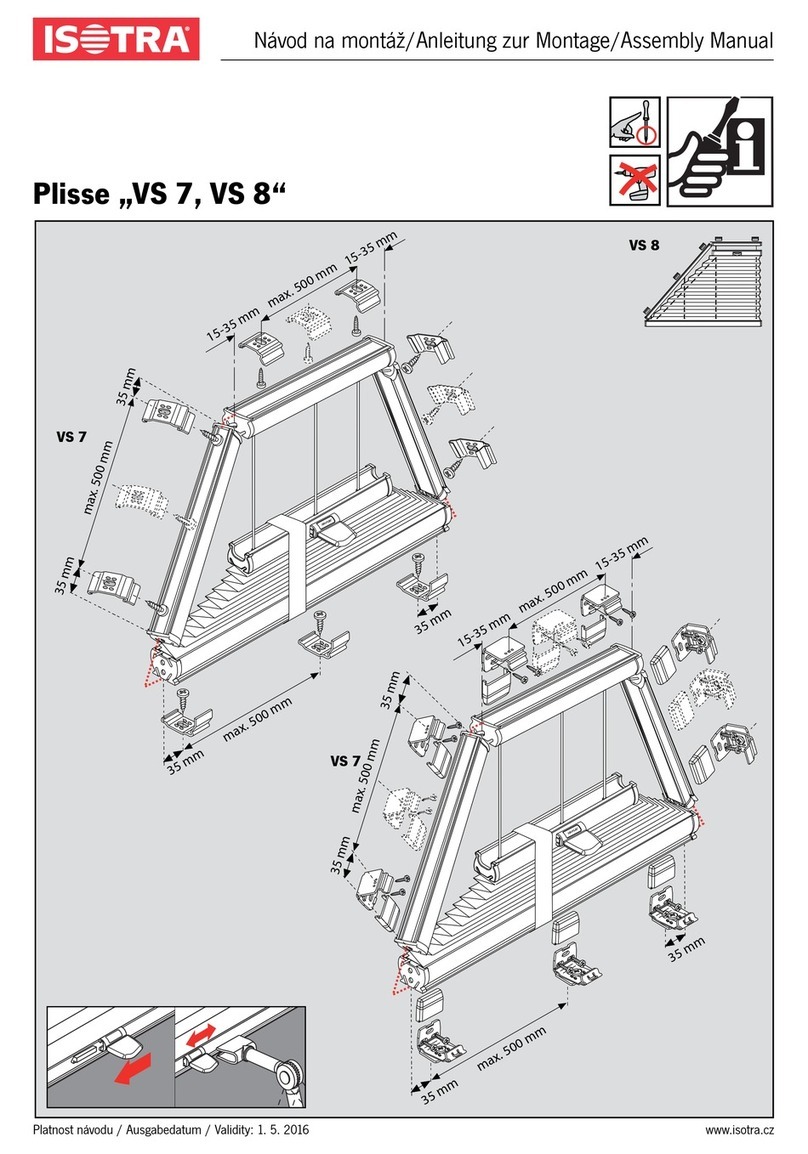 Isotra Plisse VS 7 Assembly manual