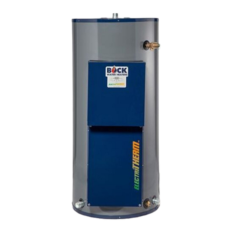 Bock Water heaters CE050 Installation and operation instruction manual Bock Water heaters CE050 Installation and operation instruction manual