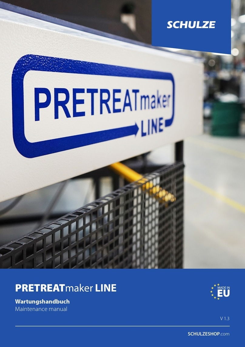 Schulze PRETREATmaker LINE Maintenance manual