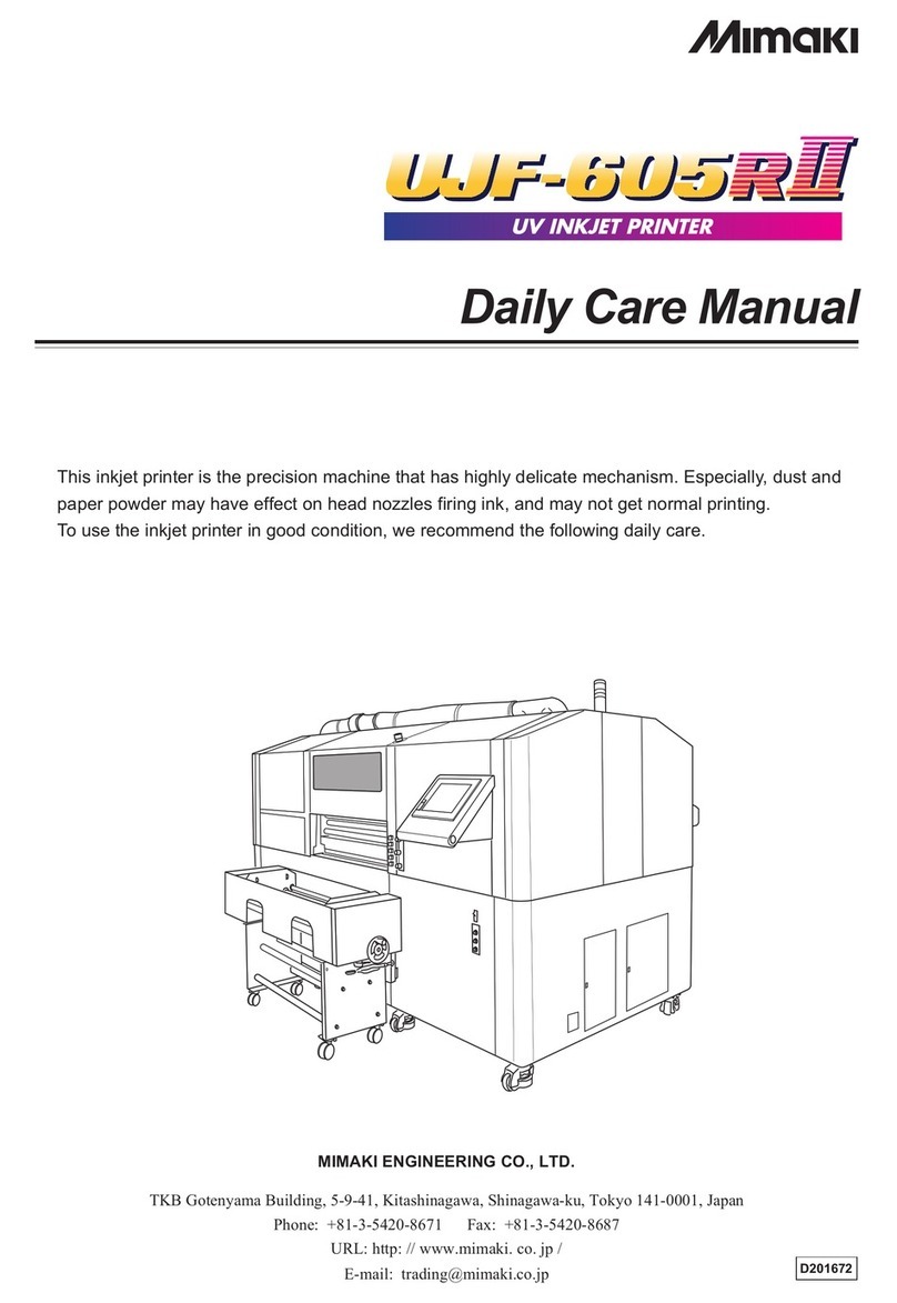 MIMAKI UJF-605R II User manual